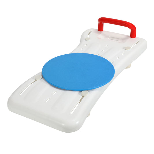 SWANEW Badewannenbrett mit Griff und Seifenablage 69x28cm Einstellbar 41-62cm, Badewannensitz Erwachsene Senioren, Sitzbrett für Badewanne Duschbrett max 150KG Badebrett