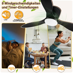 Deckenventilator Leise mit Licht