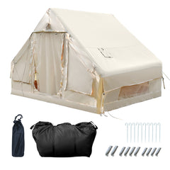 SWANEW Aufblasbares Zelt, Campingzelt, Familienzelt mit Fenster und Tür, 6.3㎡/12㎡