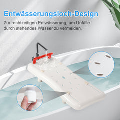 Badewannensitz Sitzbrett mit Rot Griff