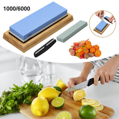 SWANEW Schleifstein Abziehstein Wetzstein Doppelseitig Messerschärfer 1000/6000