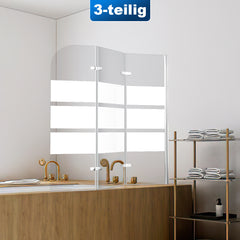 SWANEW Duschwand für Badewanne, 2/3-Teilig faltbar & drehbar Badewannenaufsatz, Duschtrennwand, 6mm ESG Sicherheitsglas Spritzwasserschutz