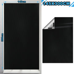 SWANEW Fenster Verdunkelung, Fenster Abdunkeln, Dachfenster Verdunkelung, ohne Bohren, 100-300cm