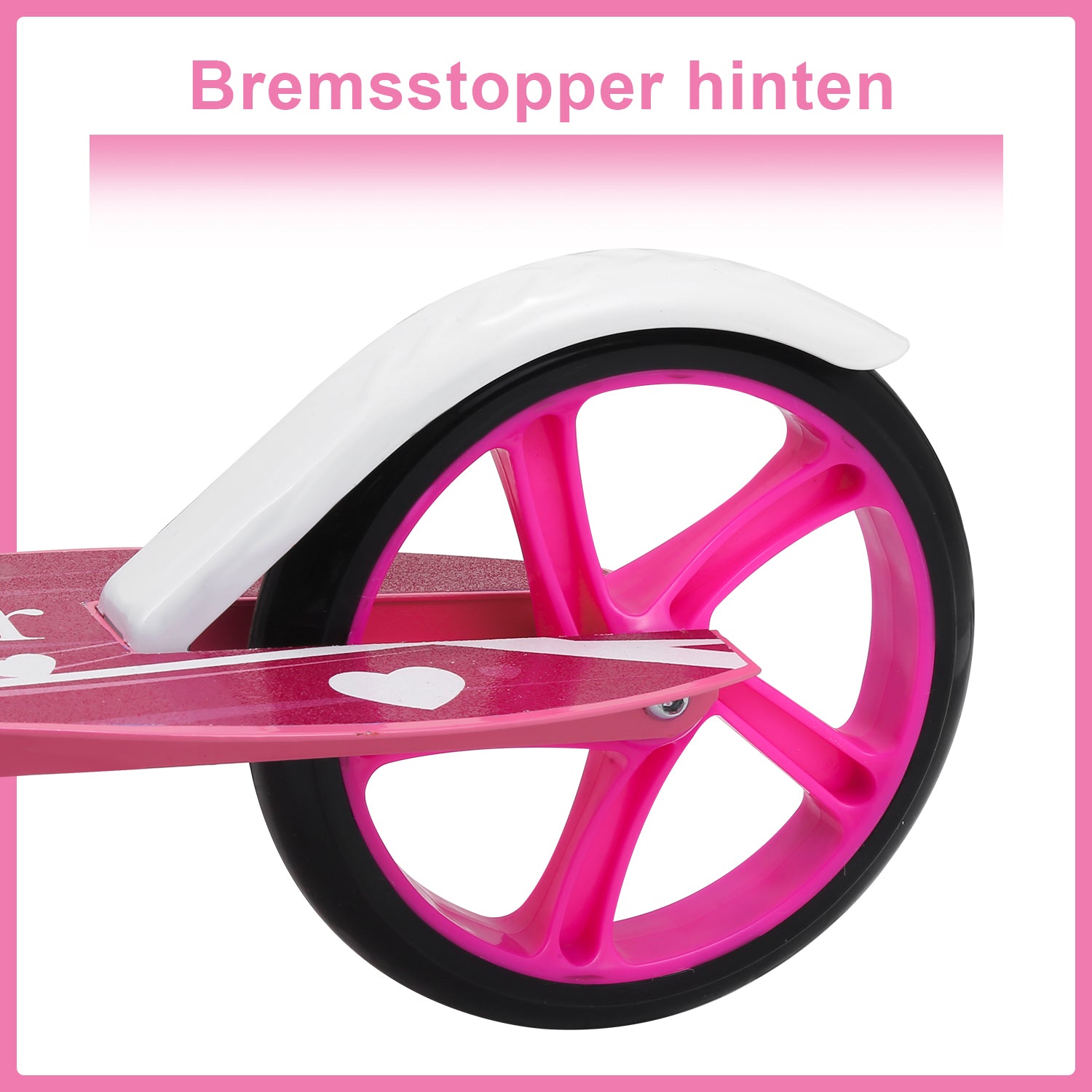 Kinderscooter Aluminium mit 205 mm Rädern & 3-fach höhenverstellbar