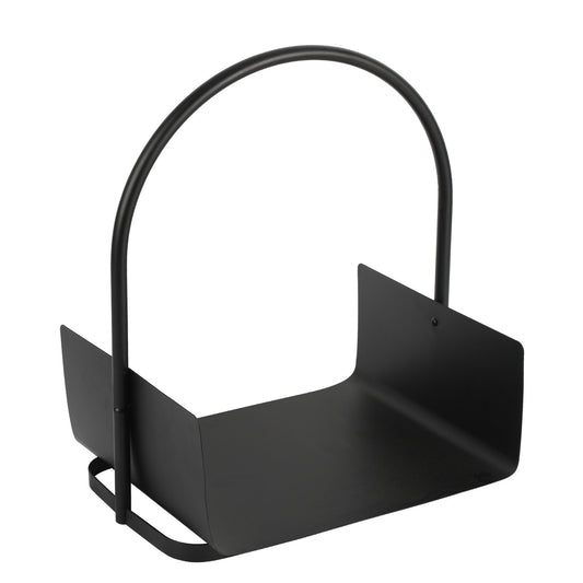 SWANEW Holzkorb für Kaminholz Metall, Tragbarer Kaminholzkorb, Brennholzregal