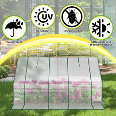 SWANEW Gewächshaus Klein, UV-beständige PE-Plane Foliengewächshaus, Tomatenhaus 180*90*90CM