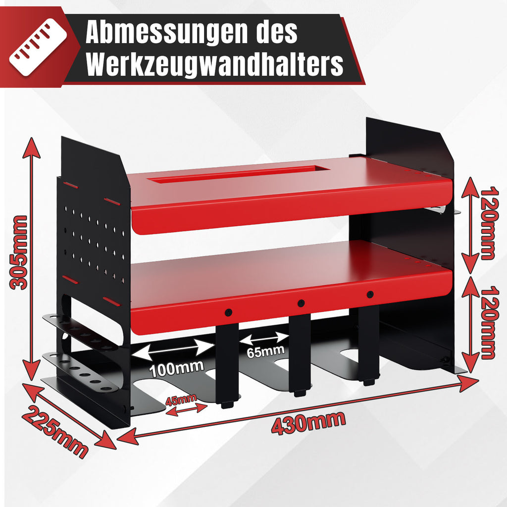 SWANEW Werkzeug Wandhalterung für Elektrowerkzeug, Werkzeughalter, Werkzeugregal