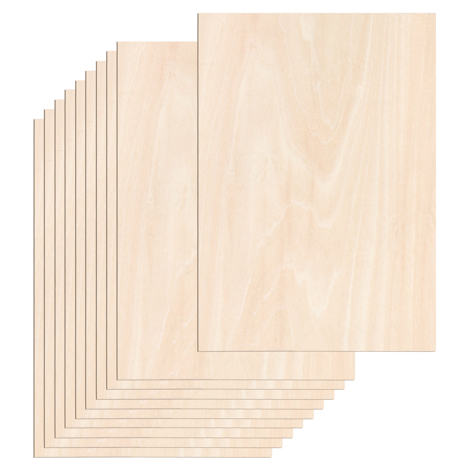 SWANEW Sperrholzplatte, Walnuss Sperrholz, A3/A4, 3mm, Linde holzplatte, Bastelhölzer Holz für Modellbau Laserschnit, Laser Gravur, Malerei DIY