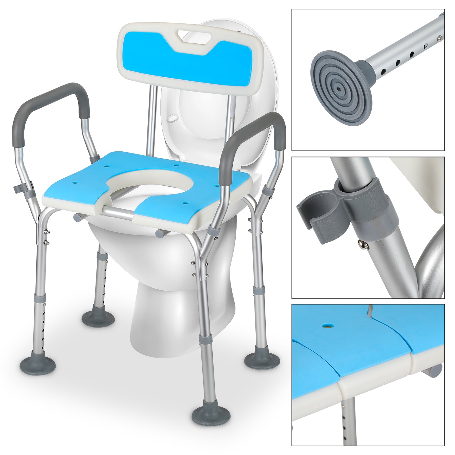 3 in 1 Duschhocker & Toilettenstuhl für Senioren