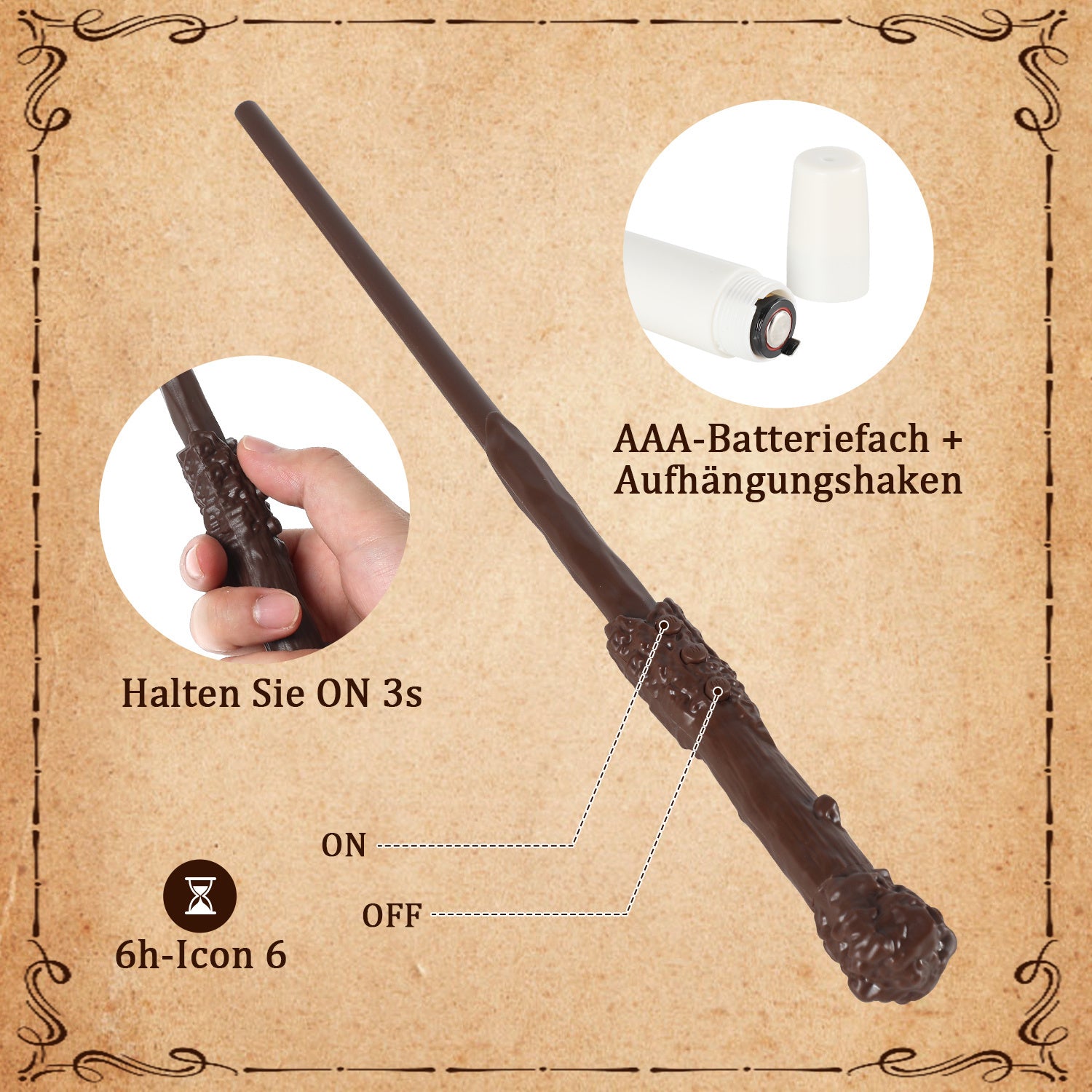 SWANEW 12Stk LED Schwebende Kerzen mit Fernbedienung und Timer, LED Zauberstab Kerzen, Halloween Weihnachten Deko