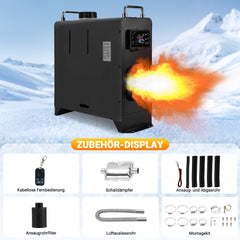 SWANEW 12V 8KW Dieselheizung, Standheizung Diesel, Luft Dieselheizung, Diesel Lufterhitzer mit Bluetooth, LCD-Schalter