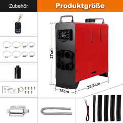 SWANEW 12V 8KW Dieselheizung, Standheizung Diesel, Luft Dieselheizung, Diesel Lufterhitzer mit Bluetooth, LCD-Schalter