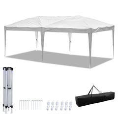 SWANEW Faltpavillon mit Zentralverriegelung, Pop Up Pavillon, 3x6m, UV-Schutz, Wasserdicht