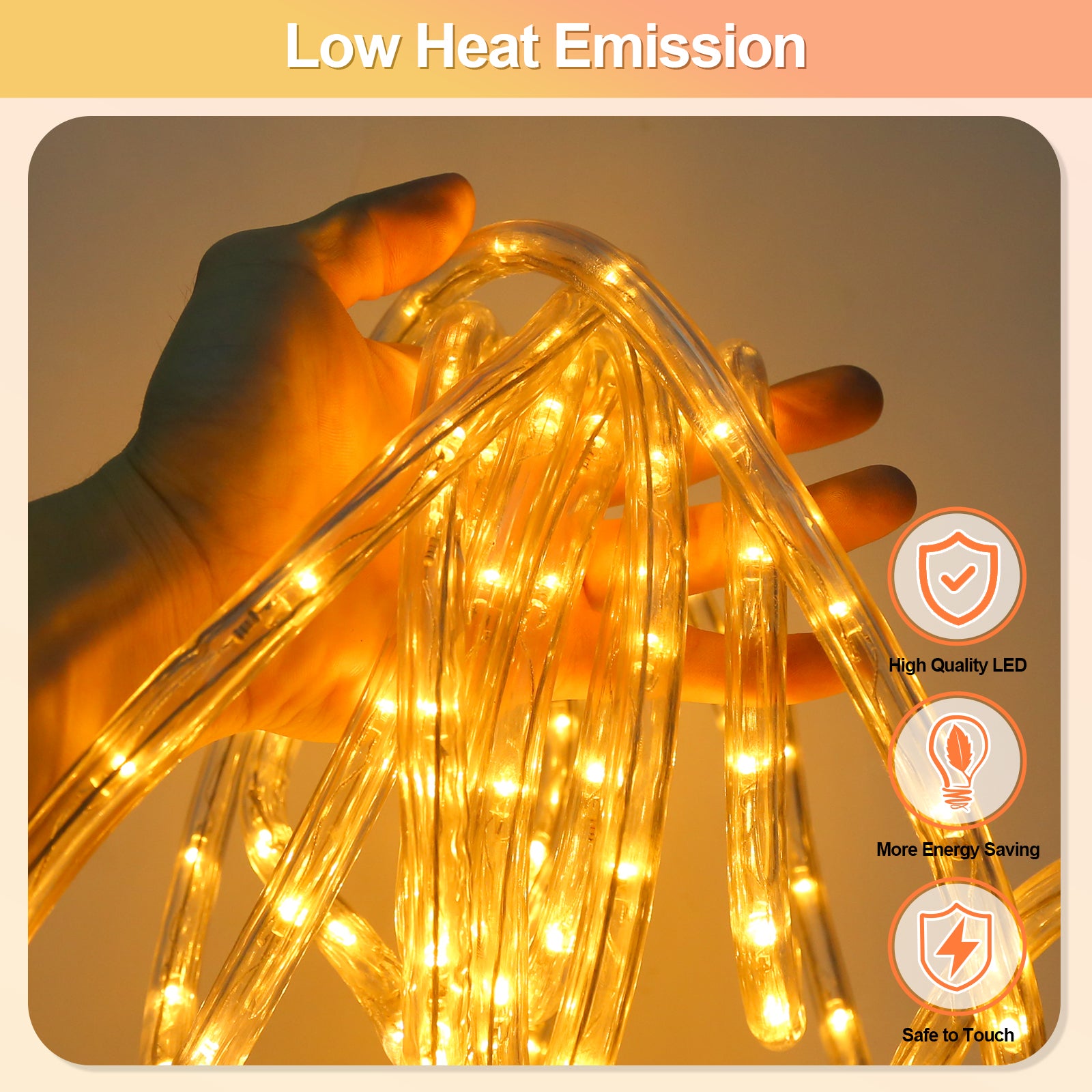 SWANEW Lichterschlauch Außen Lichtschlauch 8 Modi LED Schlauch mit Memory-Funktion, Timer, Strombetrieben Lichterkette Wasserdicht