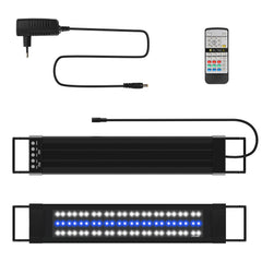 SWANEW LED Aquarium Beleuchtung 18W/30W/45W, Aquarienbeleuchtung 24/7 Modus, wasserdicht, 55-150cm, Aufsetzleuchte Vollspektrum Licht