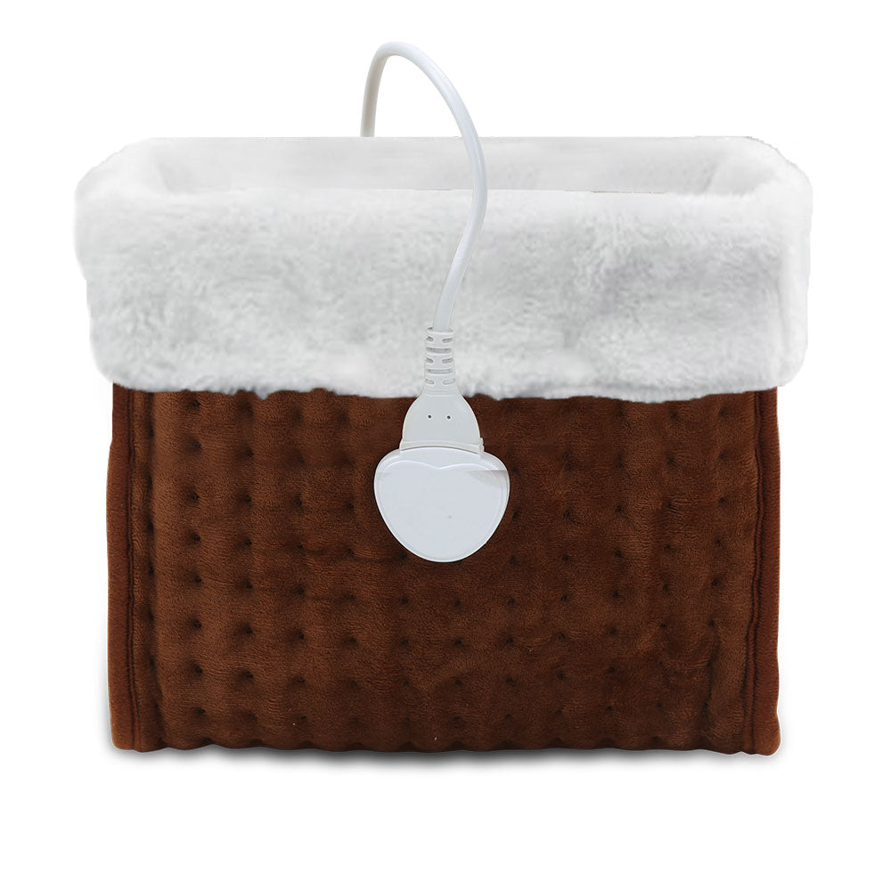 SWANEW Fußwärmer, Waschbarem, mit 10 Temperaturstufen, 45/90/120 Minuten Timer, Elektrische Fußheizung geeignet bis Schuhgröße 46