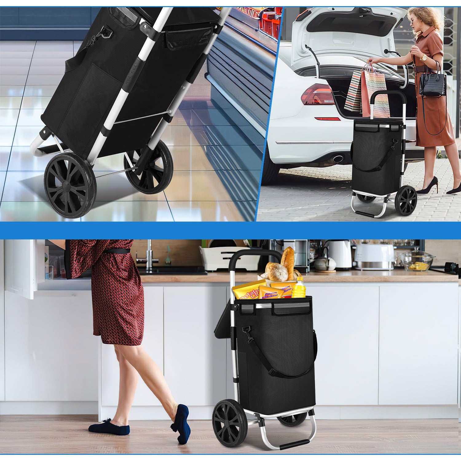 Einkaufstrolley klappbar Einkaufswagen