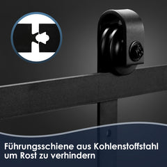 Schiebetürbeschlag Komplettset Pfeil