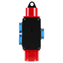 SWANEW Baustromverteiler, Industrie Stromverteiler, CEE 400V/16A+3 x 230V, Wandverteiler