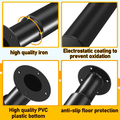 SWANEW 4er Set Tischbeine Metall,Schwarz Tischfuß Höhenverstellbar 710-1100mm, Tischfuss für möbel mit Schrauben, | Belastbar bis 200KG, für Sofa Möbelfüße Schreibtisch tischfüße