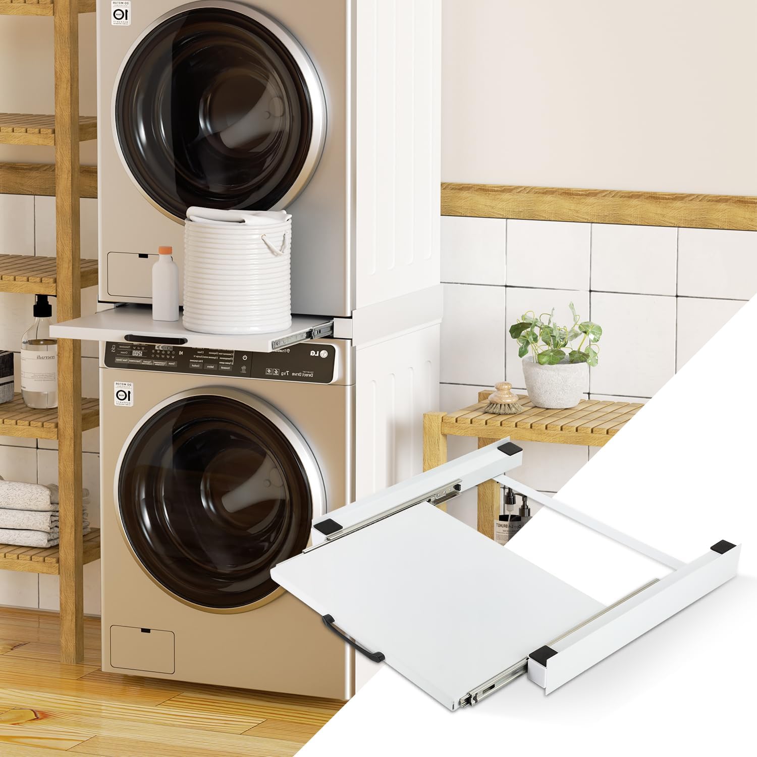 Zwischenbaurahmen mit Ausziehplatte