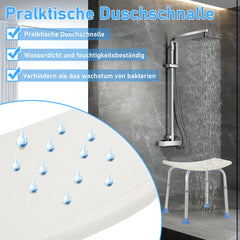 Duschhocker 33-51cm Höhenverstellbar Duschstuhl