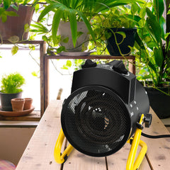 SWANEW Gewächshausheizung 2kW, Frostschutzheizung, mit thermostat, frostwächter