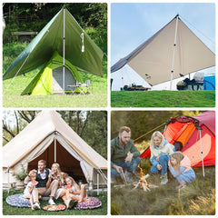 SWANEW 4x/8x Zeltstange, Teleskopstange, Zeltstangenspanner, Aluminium Leichte Teleskopstangen, Verstellbares von 87.5cm bis 234.5cm