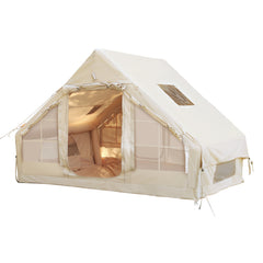 SWANEW Aufblasbares Zelt, Campingzelt, Familienzelt mit Fenster und Tür, 6.3㎡/12㎡