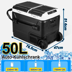 SWANEW Kompressor Kühlbox 50L mit App-Steuerung Elektrische Auto Kühlschrank Camping