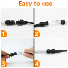 SWANEW Lichterschlauch Außen Lichtschlauch 8 Modi LED Schlauch mit Memory-Funktion, Timer, Strombetrieben Lichterkette Wasserdicht