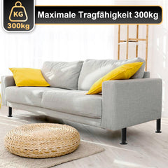 SWANEW 4er Set Edelstahl Möbelfüße, Möbelbeine Höhenverstellbar, Füße für möbel mit Schrauben, Belastbar bis 300 KG
