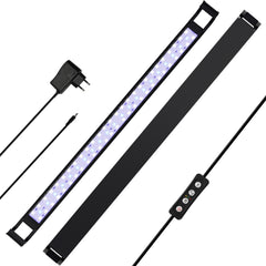 SWANEW LED Aquarium Beleuchtung, 16W/20W/25W, Aquariumbeleuchtung Weiß Blau, Aquarium Lampe mit Verstellbarer Halterung, für 90cm-120cm Süßwasser-Aquarien