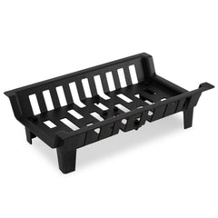 SWANEW Kaminrost Premiumqualität Gussrost Feuerbock Schwarz Ofenrost Einzelrost