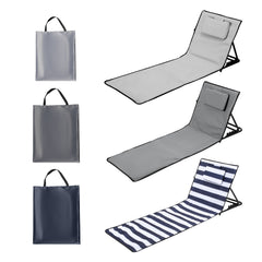 SWANEW Strandmatte, Strandliege Klappbar Beachmatte, 5-stufig Verstellbar Rückenlehne