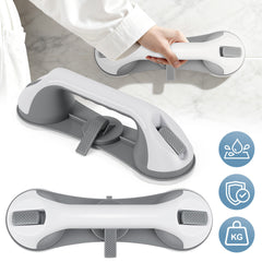 SWANEW 2PC Badewannengriff MAX 110 KG, 28CM Haltegriff Dusche mit Saugnapf, Abnehmbare Duschgriff, ohne Bohren