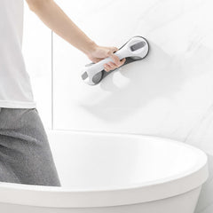 SWANEW 2PC Badewannengriff MAX 110 KG, 28CM Haltegriff Dusche mit Saugnapf, Abnehmbare Duschgriff, ohne Bohren