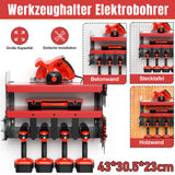 SWANEW Werkzeug Wandhalterung für Elektrowerkzeug, Werkzeughalter, Werkzeugregal