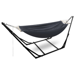 SWANEW Hängematte mit Gestell, Hängematten, Hängesessel, Mit Tragetasche Metallgestell bis 150 kg