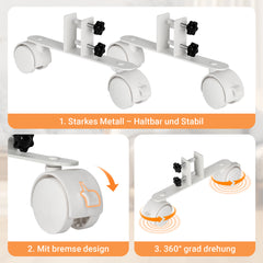 SWANEW 2x Standfüße für Infrarotheizungen Universell, Standgerät für Heizplatte, Infrarotheizung, Infrarotheizung Standfüße