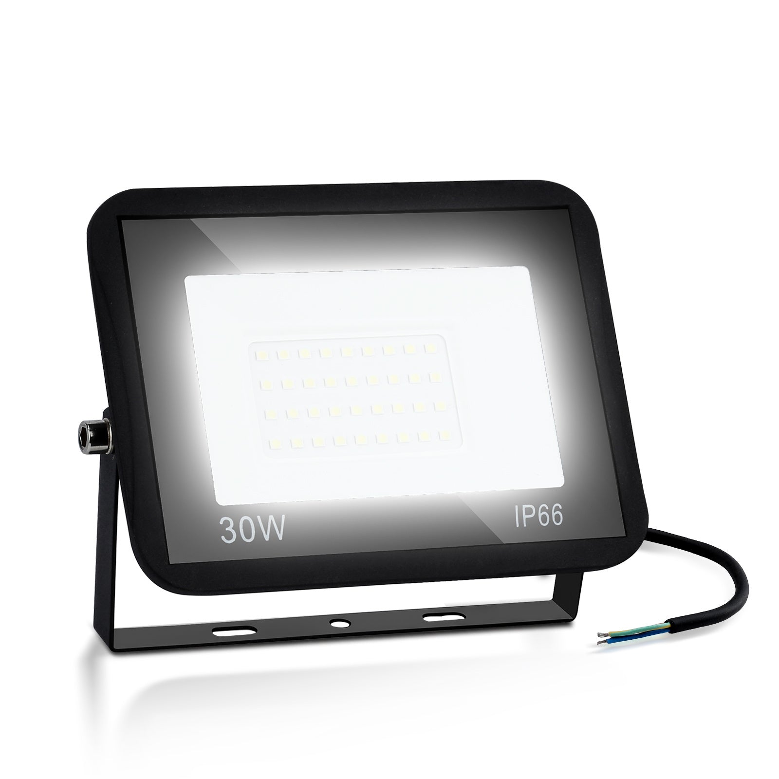 SWANEW LED Strahler, 20/30/50/100W LED Fluter, Warmweiß/Kaltweiß Außenstrahler, IP66 Scheinwerfer (kein Stecker)