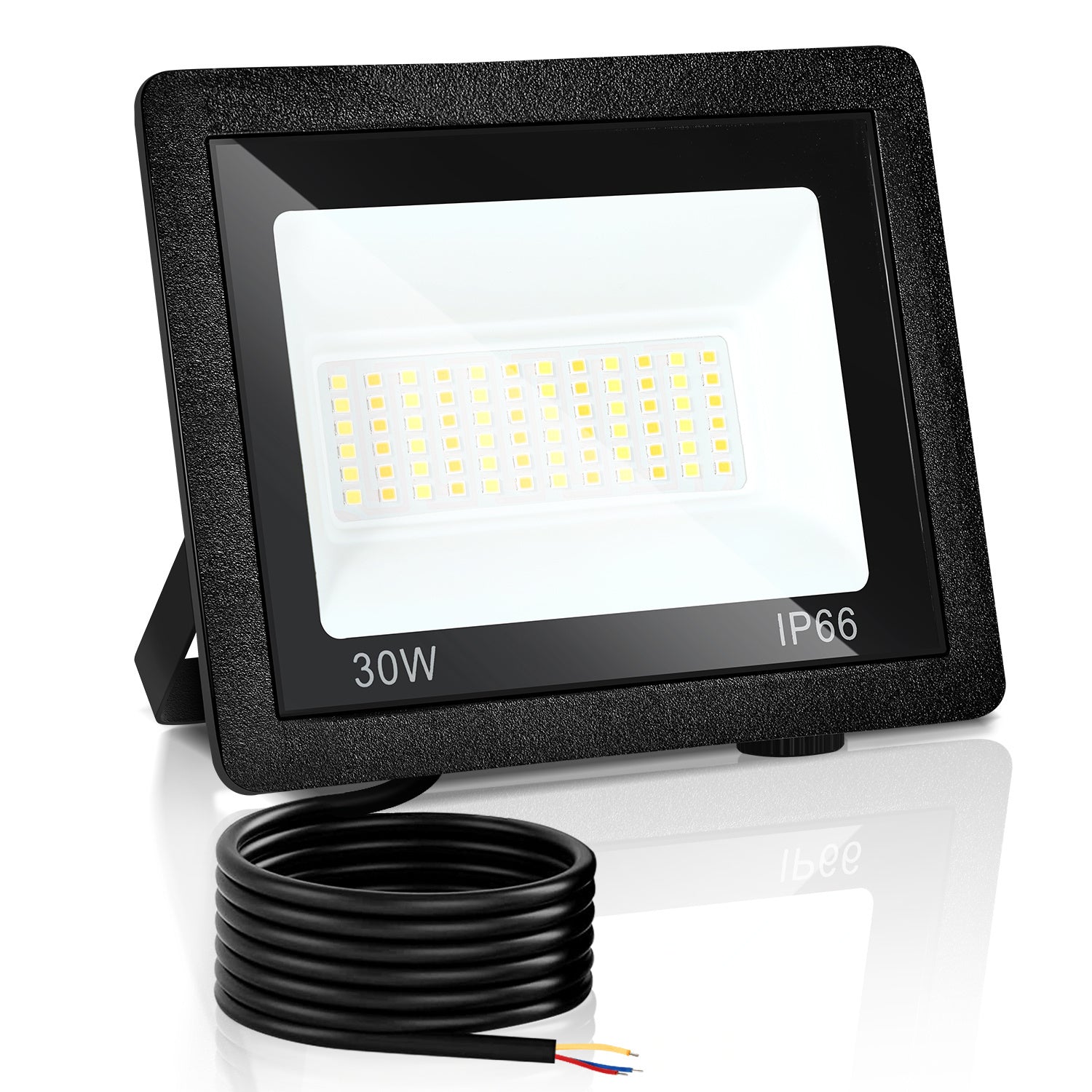 SWANEW LED Strahler Außen Dimmbar, LED Fluter 3000K/4000K/6500K, IP66 Wasserdicht Scheinwerfer (kein Stecker)