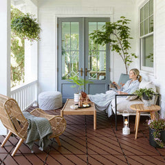 SWANEW 30x30cm PP Terrassenfliesen, PP-Klickfliesen, Kunststoff-Bodenbelag