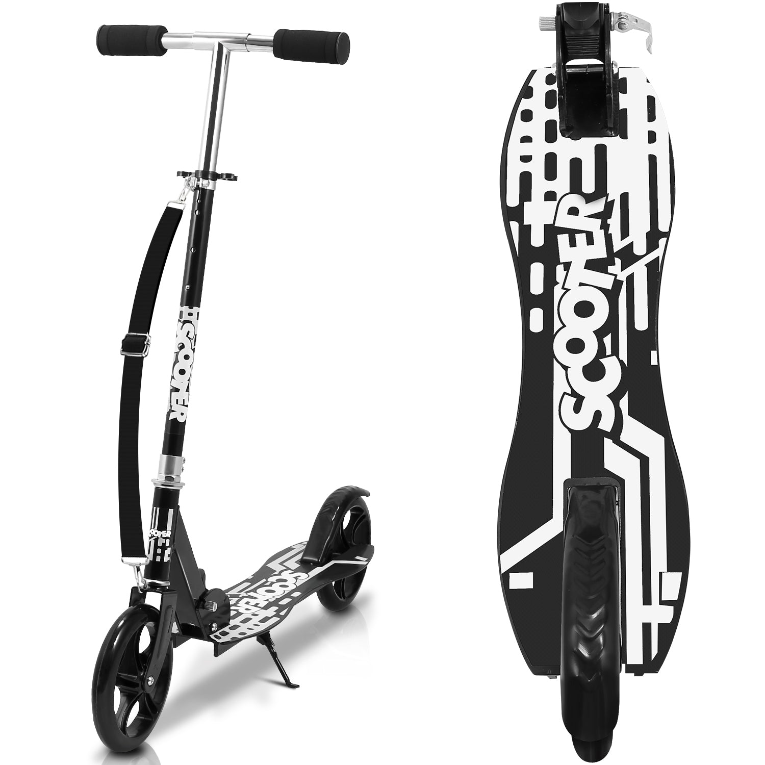 Kinderscooter Aluminium mit 205 mm Rädern & 3-fach höhenverstellbar