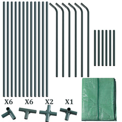 SWANEW Gewächshaus Klein, UV-beständige PE-Plane Foliengewächshaus, Tomatenhaus 180*90*90CM