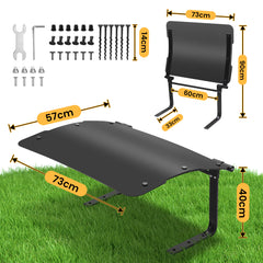SWANEW Mähroboter Garage, Rasenmäher Garage mit Zusammenklappbar Dach, Regenschutz für Roboter-Rasenmäher