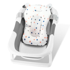 SWANEW 50L Baby Badewanne, Faltbare babywanne mit Anti Stütze, baby wanne mit Echtzeit-Temperaturmessung, Badewanneneinsatz Baby-Badewanne, für Babys 0-6 Jahre