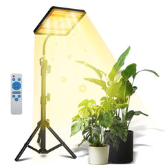 SWANEW Pflanzenlampe LED mit Ständer, Höhenverstellbare Pflanzenleuchte LED Vollspektrum, 242 LEDs Grow Lampe