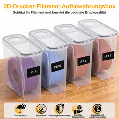 SWANEW 3D Filament Aufbewahrungsbox 4L, PP-Box für 3D Druck Filament