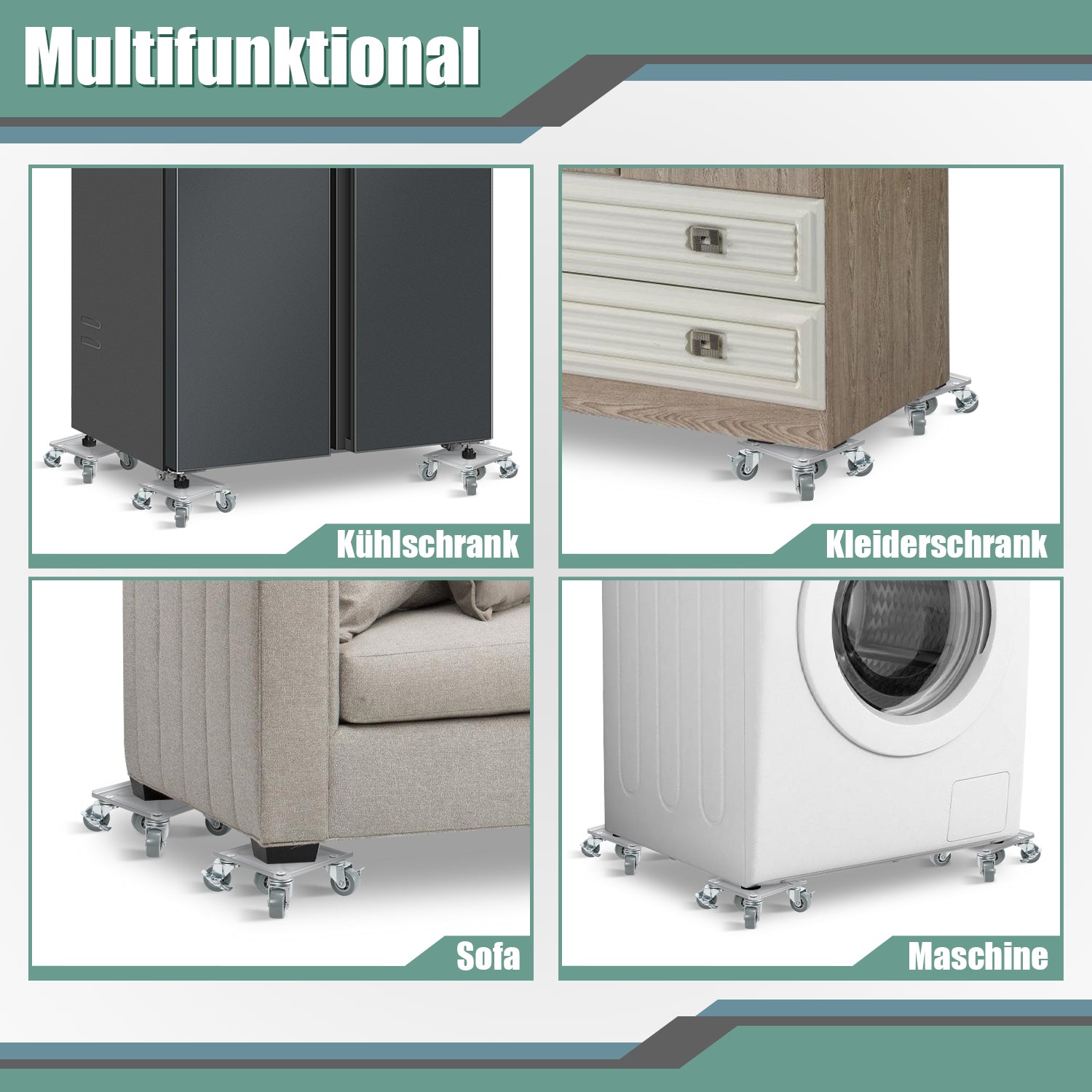 Möbelroller Set Max 600KG